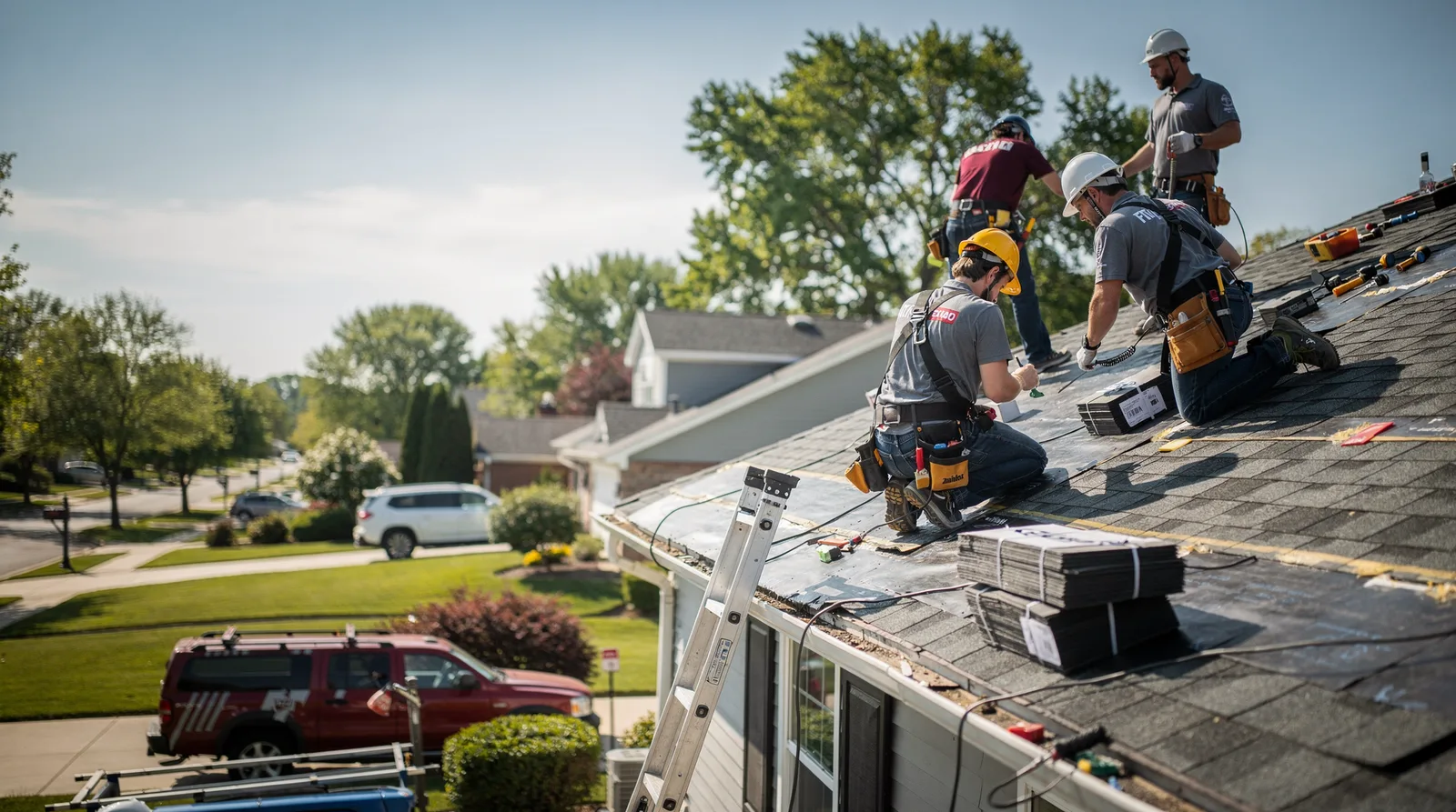 Roof Repair in Liberty, IL around you